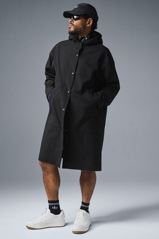 Rain Or Shine Long Coat — Black