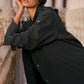 Rain Or Shine Long Coat — Charcoal Green