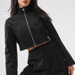 Night Out Cargo Zip Jacket — Black