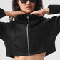 Night Out Cargo Zip Jacket — Black