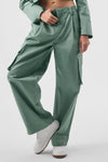 High Rise Night Out Cargo Trouser — Botanical Green