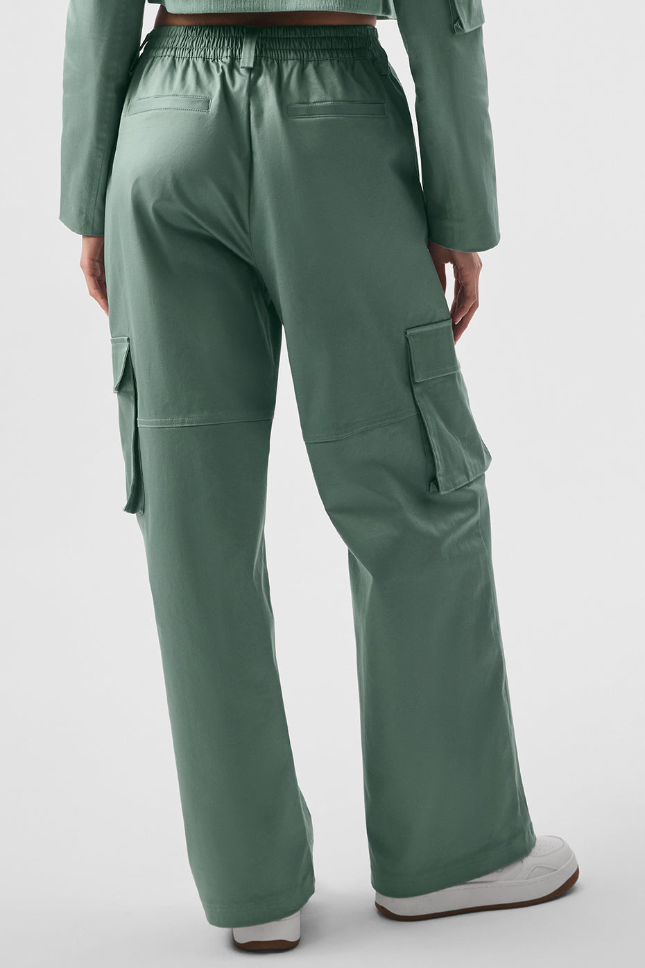 High Rise Night Out Cargo Trouser — Botanical Green