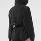 Cropped Playmaker Zip Jacket — Black