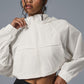 Cropped Playmaker Zip Jacket — Ivory