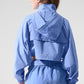 Cropped Playmaker Zip Jacket — Crystal Clear Blue