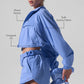 Cropped Playmaker Zip Jacket — Crystal Clear Blue