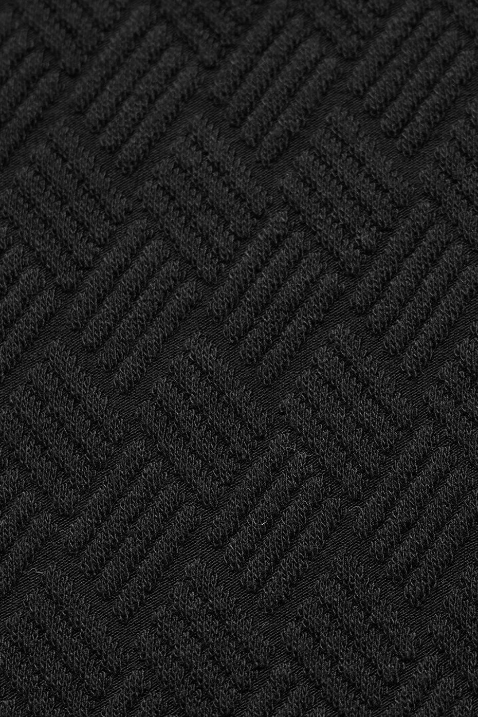 Cropped Doubles Only Full Zip Zip Jacket — Black