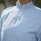 Cropped Doubles Only Full Zip Zip Jacket — Seashell Blue