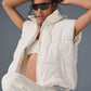 Incline Puffer Vest — Ivory