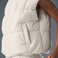 Incline Puffer Vest — Ivory