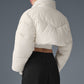 Main Act Corset Puffer — Ivory/Ivory