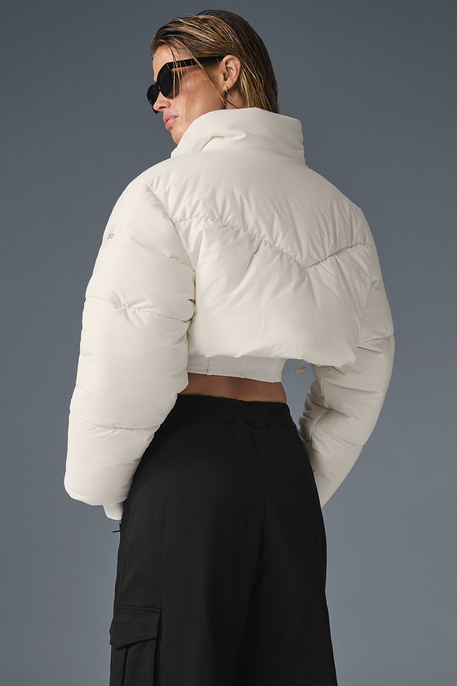 Main Act Corset Puffer — Ivory/Ivory