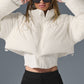Main Act Corset Puffer — Ivory/Ivory