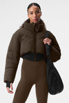 Main Act Corset Puffer — Espresso/Black