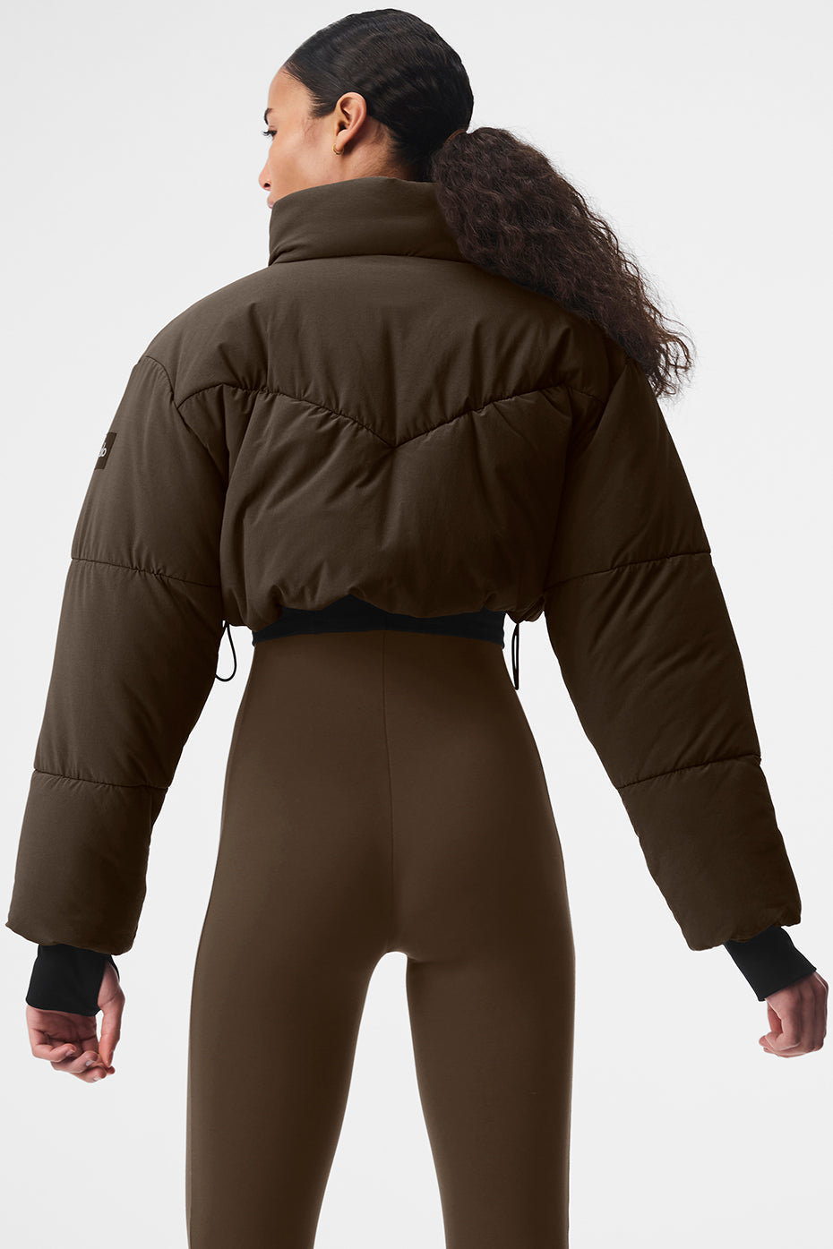 Main Act Corset Puffer — Espresso/Black