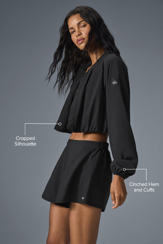 Tiebreaker Zip Jacket — Black