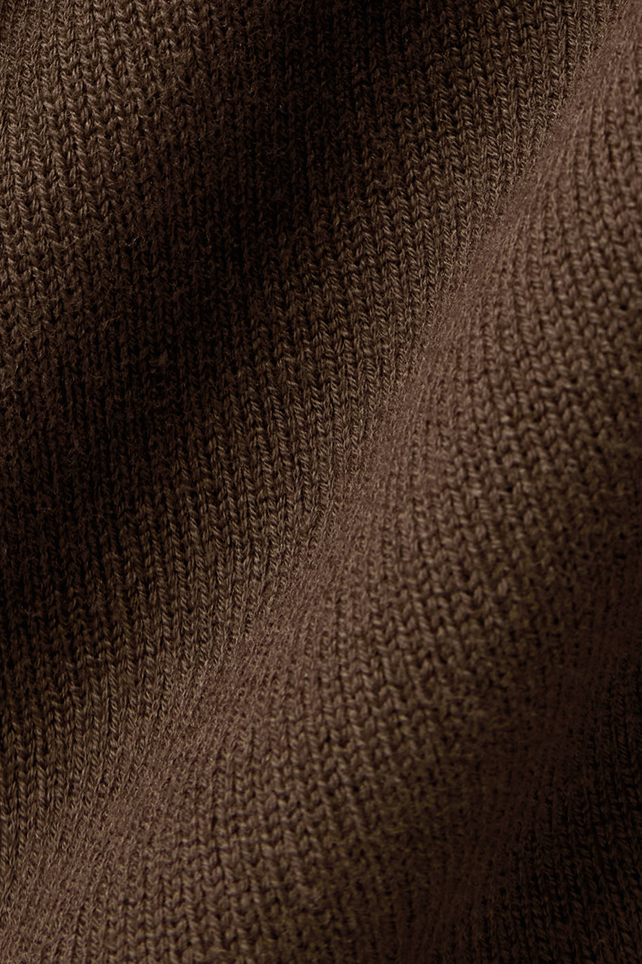 Scholar Knit Cropped Full Zip Zip Jacket — Espresso