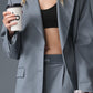 First — Class Blazer — Steel Grey