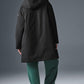 Rain Or Shine Puffer Long Coat — Black