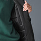 Rain Or Shine Puffer Long Coat — Black