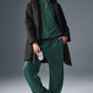Rain Or Shine Puffer Long Coat — Black