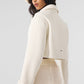 Wool Cropped Metro Trench — Ivory