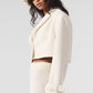 Wool Cropped Metro Trench — Ivory