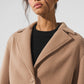 Wool Cropped Metro Trench — Toasted Almond