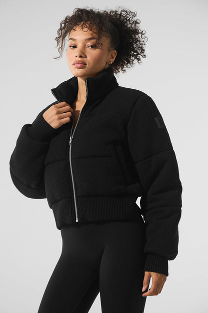 Darling Sweater Puffer — Black