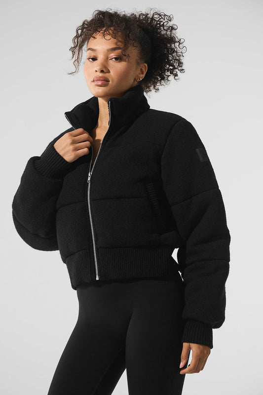 Darling Sweater Puffer — Black