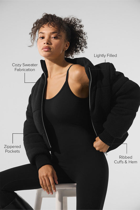 Darling Sweater Puffer — Black