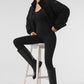 Darling Sweater Puffer — Black