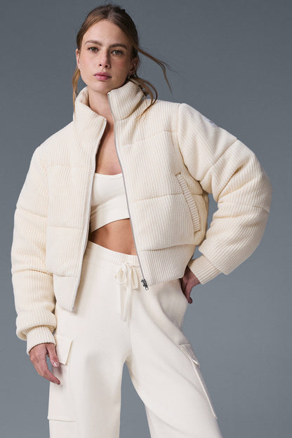 Darling Sweater Puffer — Ivory