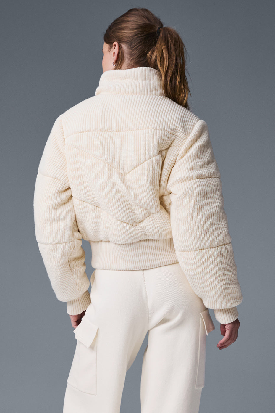 Darling Sweater Puffer — Ivory