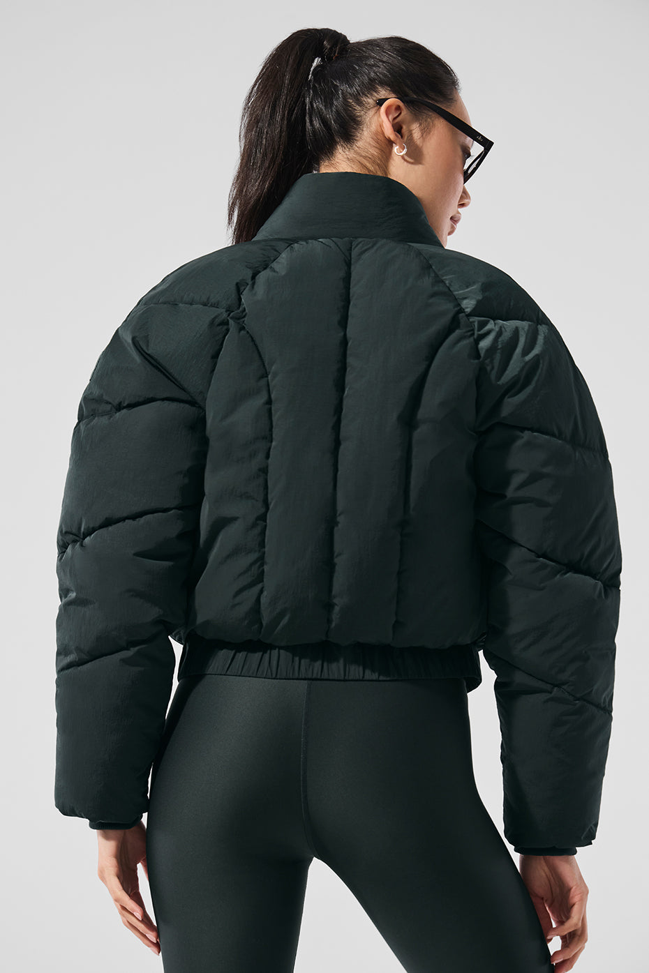 Stargazing Puffer — Charcoal Green
