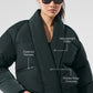 Stargazing Puffer — Charcoal Green