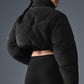 Sherpa Main Act Corset Puffer — Black