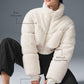Sherpa Main Act Corset Puffer — Ivory