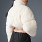 Sherpa Main Act Corset Puffer — Ivory