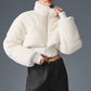 Sherpa Main Act Corset Puffer — Ivory