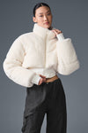 Sherpa Main Act Corset Puffer — Ivory