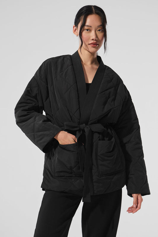 Urbanite Wrap Puffer — Black