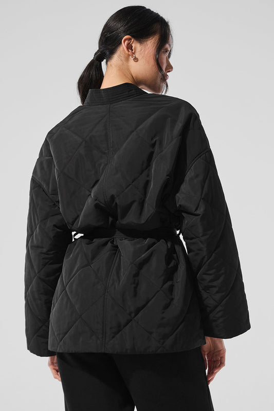 Urbanite Wrap Puffer — Black