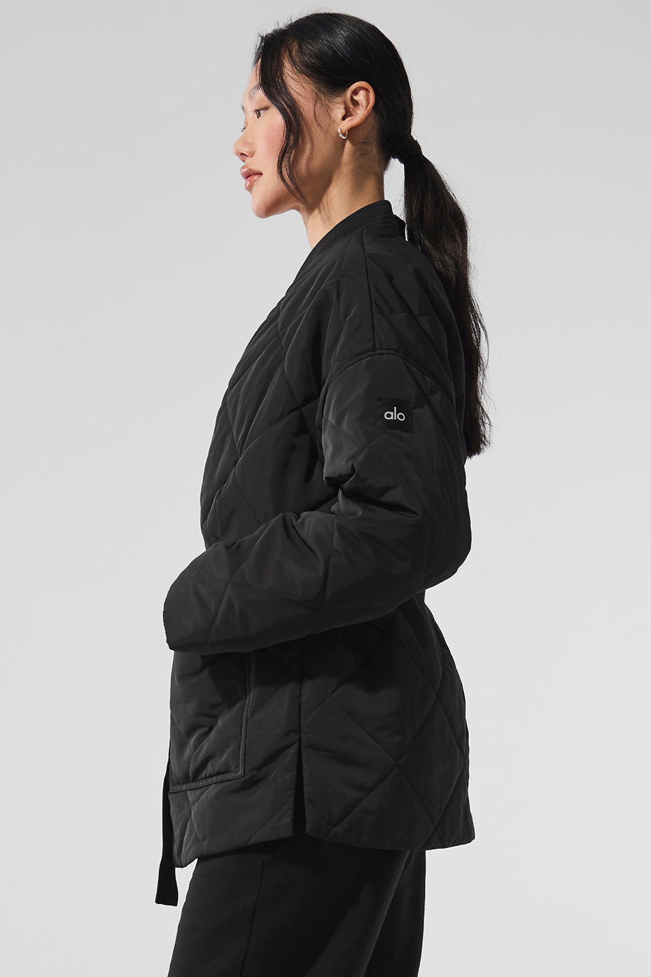 Urbanite Wrap Puffer — Black