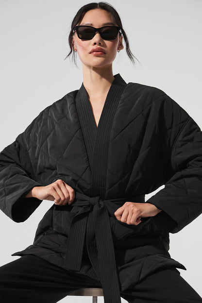Urbanite Wrap Puffer — Black