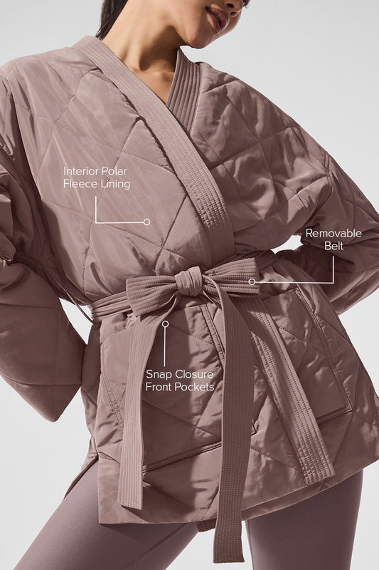 Urbanite Wrap Puffer — Mushroom