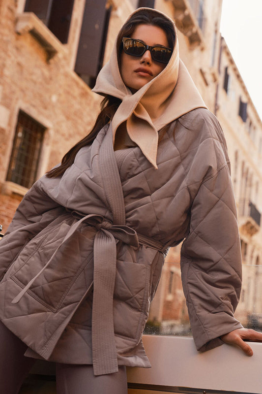Urbanite Wrap Puffer — Mushroom