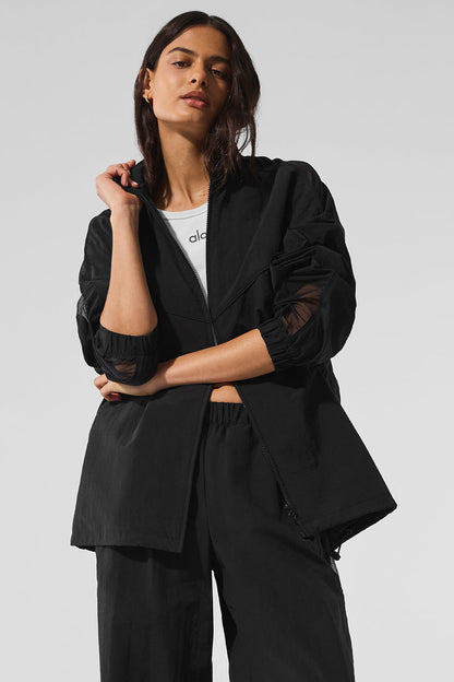 Origin Full — Zip Track Zip Jacket — Black