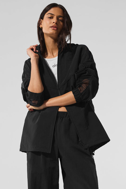 Origin Full — Zip Track Zip Jacket — Black