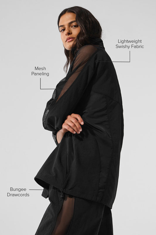 Origin Full — Zip Track Zip Jacket — Black